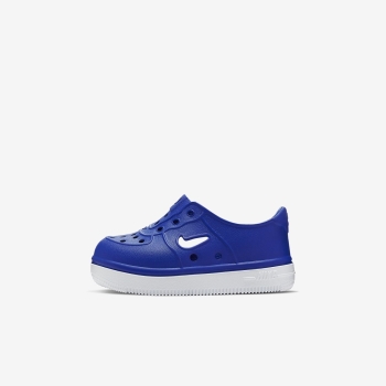 Nike Foam Force 1 - Sneakers - Blå/Hvide | DK-69504